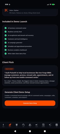PulseOS mini preview